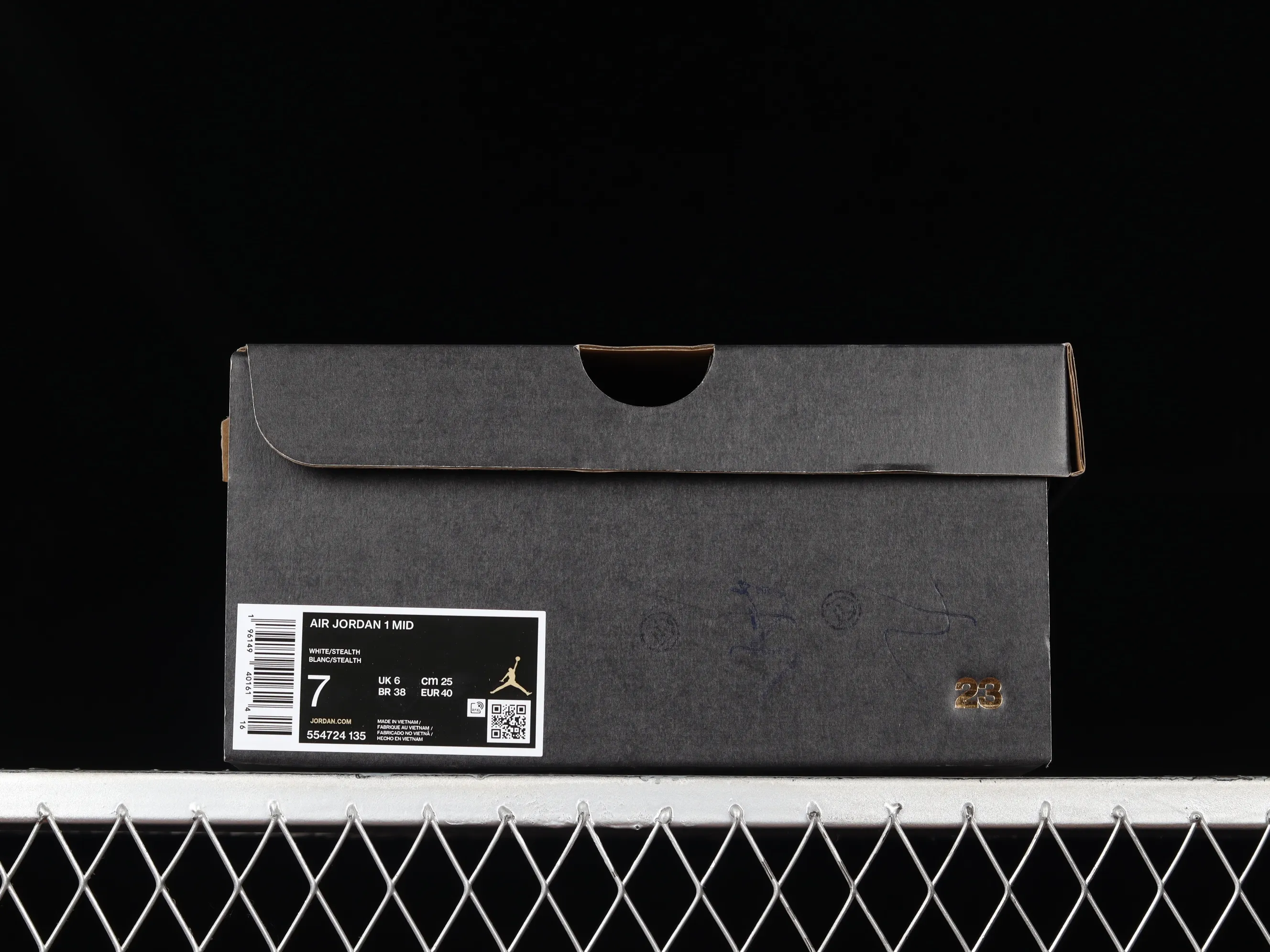 All categories Air Jordan Jordan series basketball shoes Air Jordan 1 Mid Air Jordan 1 Mid "Vintage Grey" AJ1 Joe 1 white gray first year China basketball shoes 554724-135